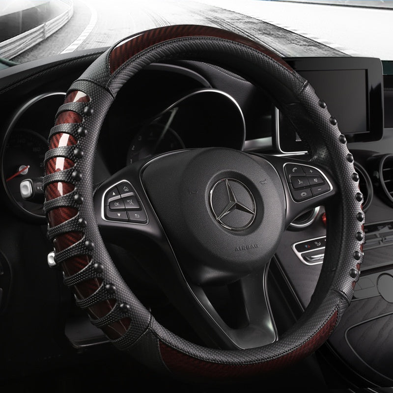 DriveEase™ Smooth Leather Steering Cover